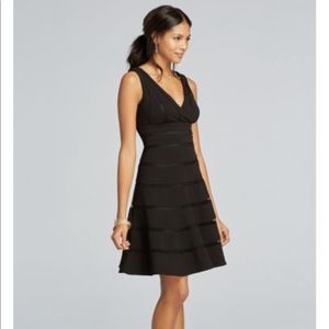 Sleeveless Illusion Band Dress Black Dress 10